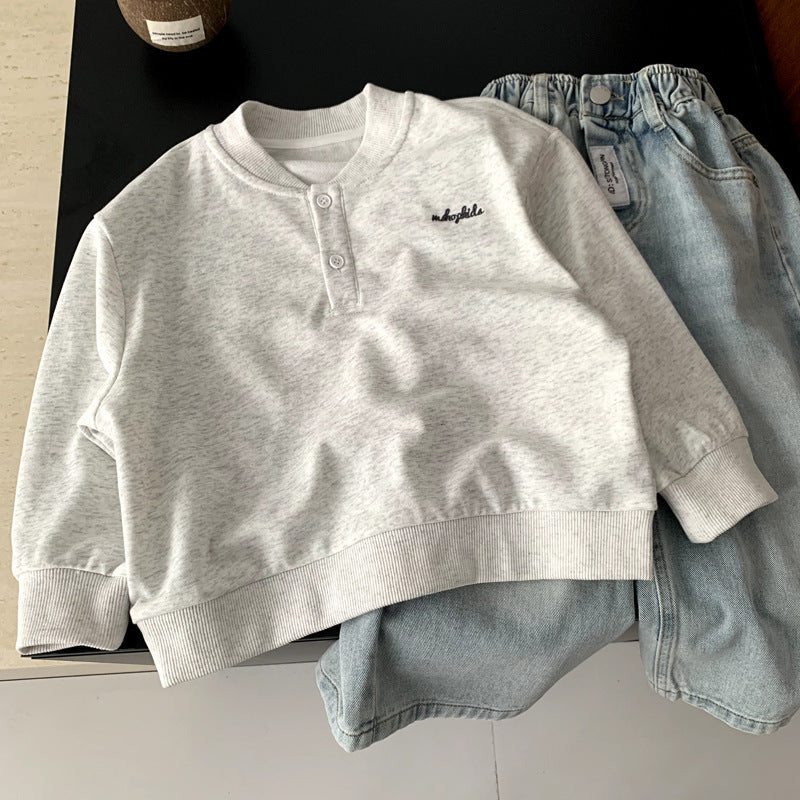 Boys' coat versatile top hoodie spring outfit