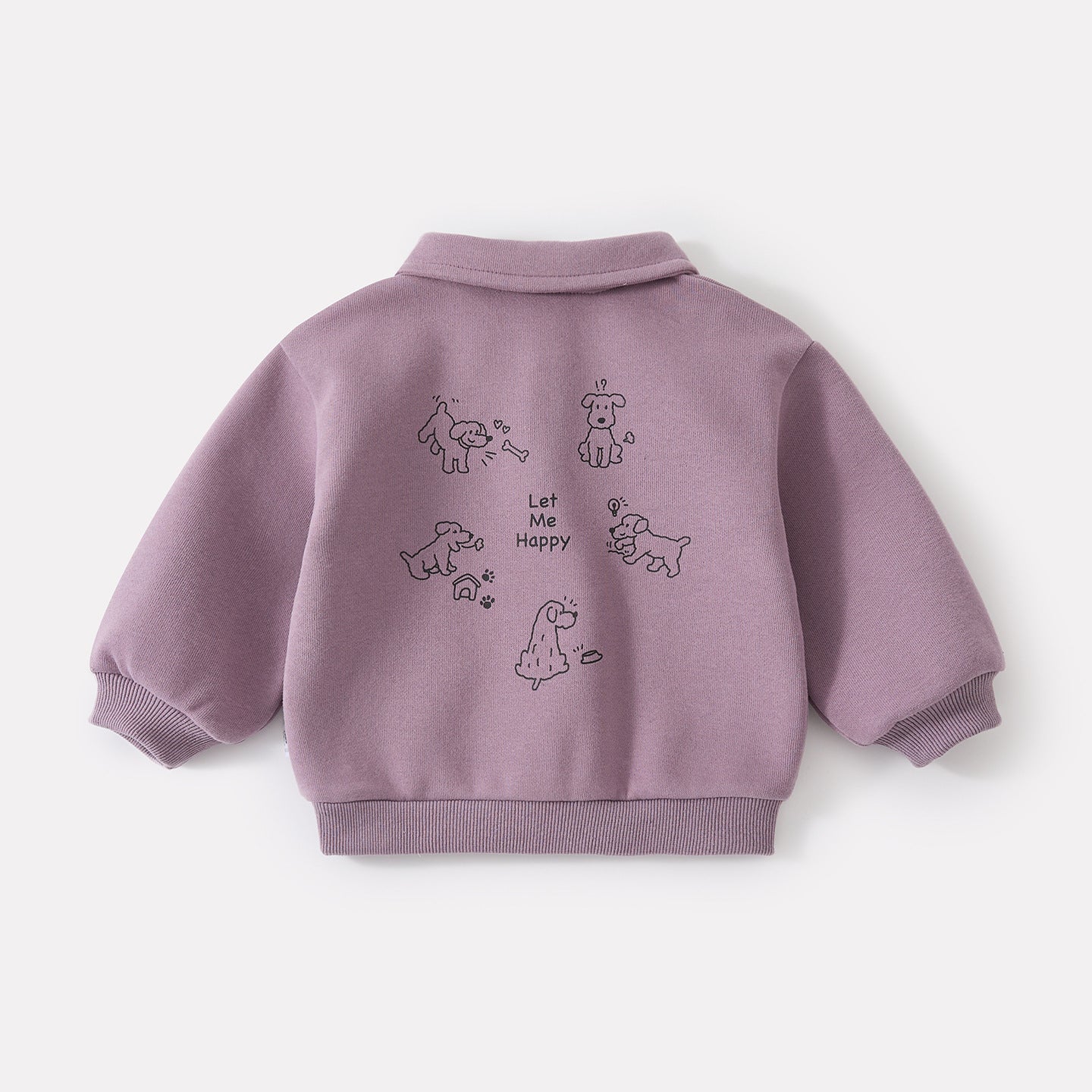 Turn-Down Collar Polo Knit Sweatshirt and Stylish Cargo Jeans Two-Piece Set for Boys