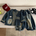 Children's clothing boys' denim suit spring and autumn