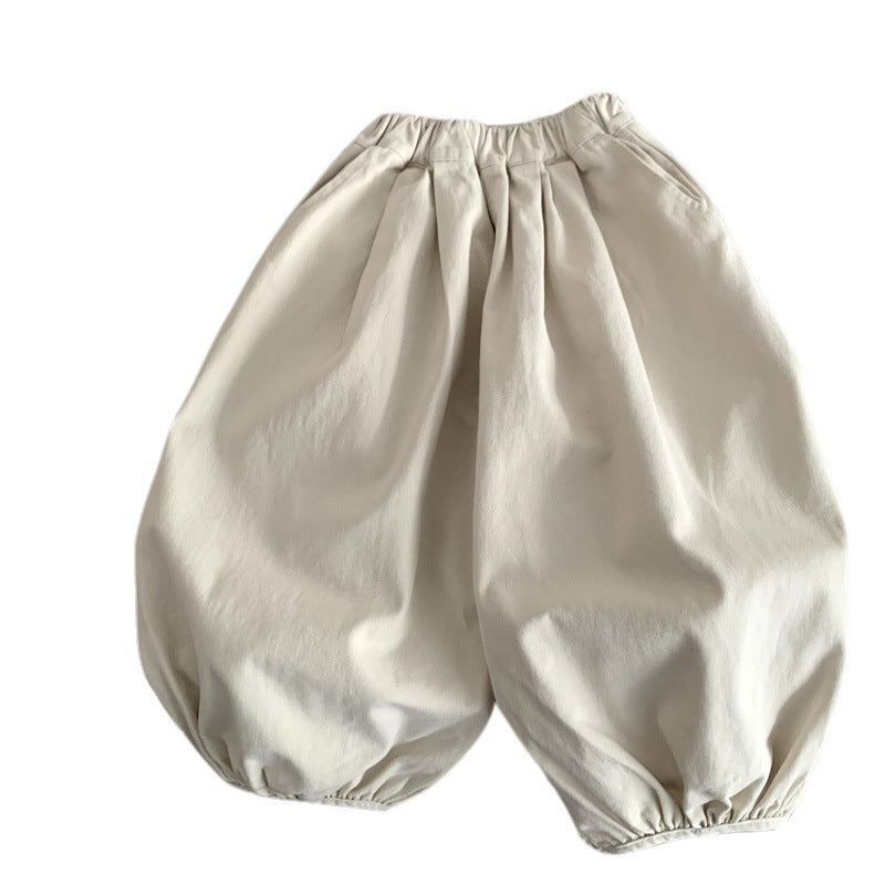 Children's clothing versatile carrot casual pants