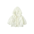 Lace Trim Sun Protection Coat Lightweight Cardigan for Toddlers and Infants Casual Outerwear