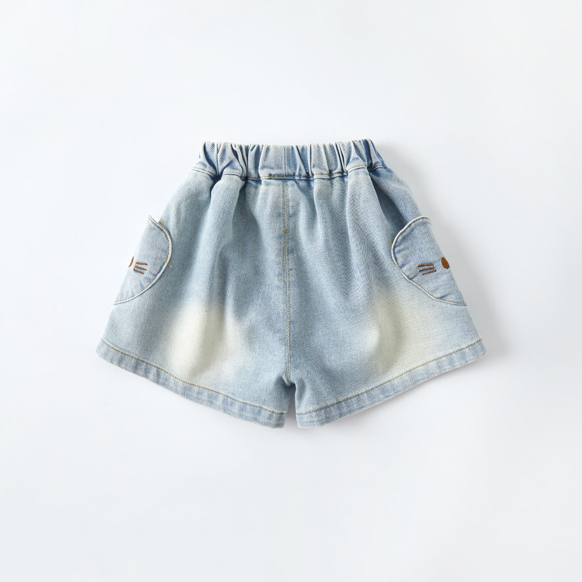 Toddler Heart Pocket Denim Shorts Summer New Style Lightweight Baby Pants