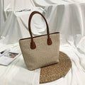 Fashion European and American Style Straw Woven Bag Shoulder Bag Simple Fashion Travel Beach Basket Crossbody Bag
