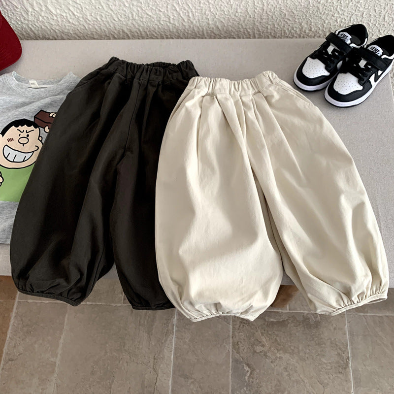 Children's clothing versatile carrot casual pants