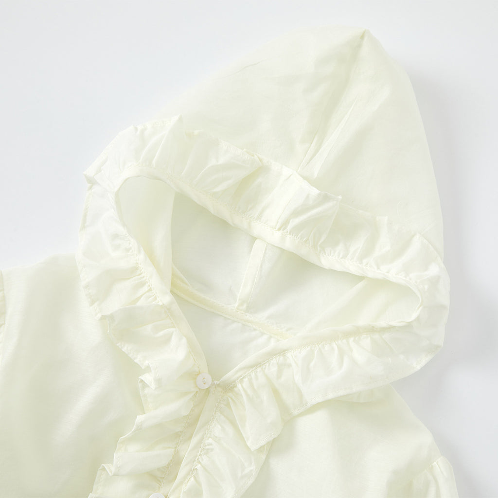 Lace Trim Sun Protection Coat Lightweight Cardigan for Toddlers and Infants Casual Outerwear