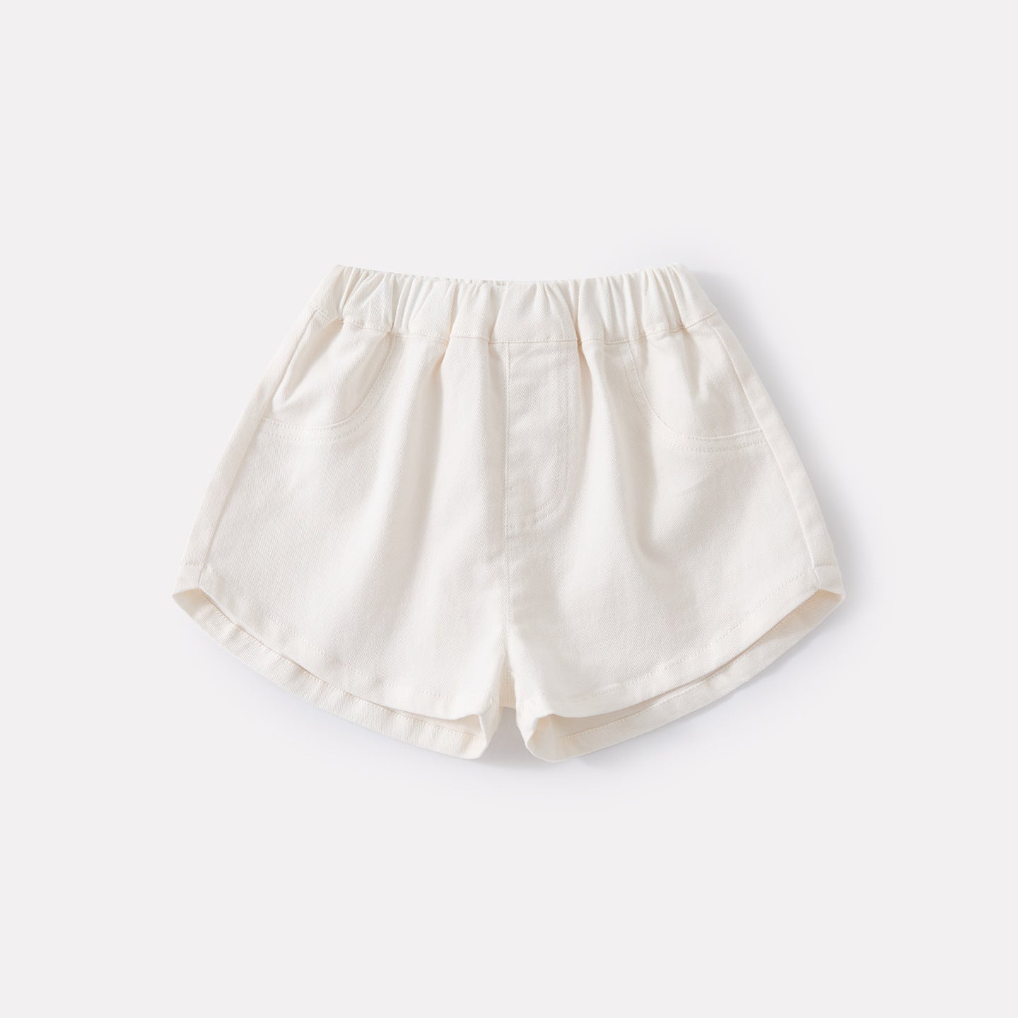 Sweet Checkered Strap Top and Casual Simple Shorts Two-Piece Set for Baby Girls
