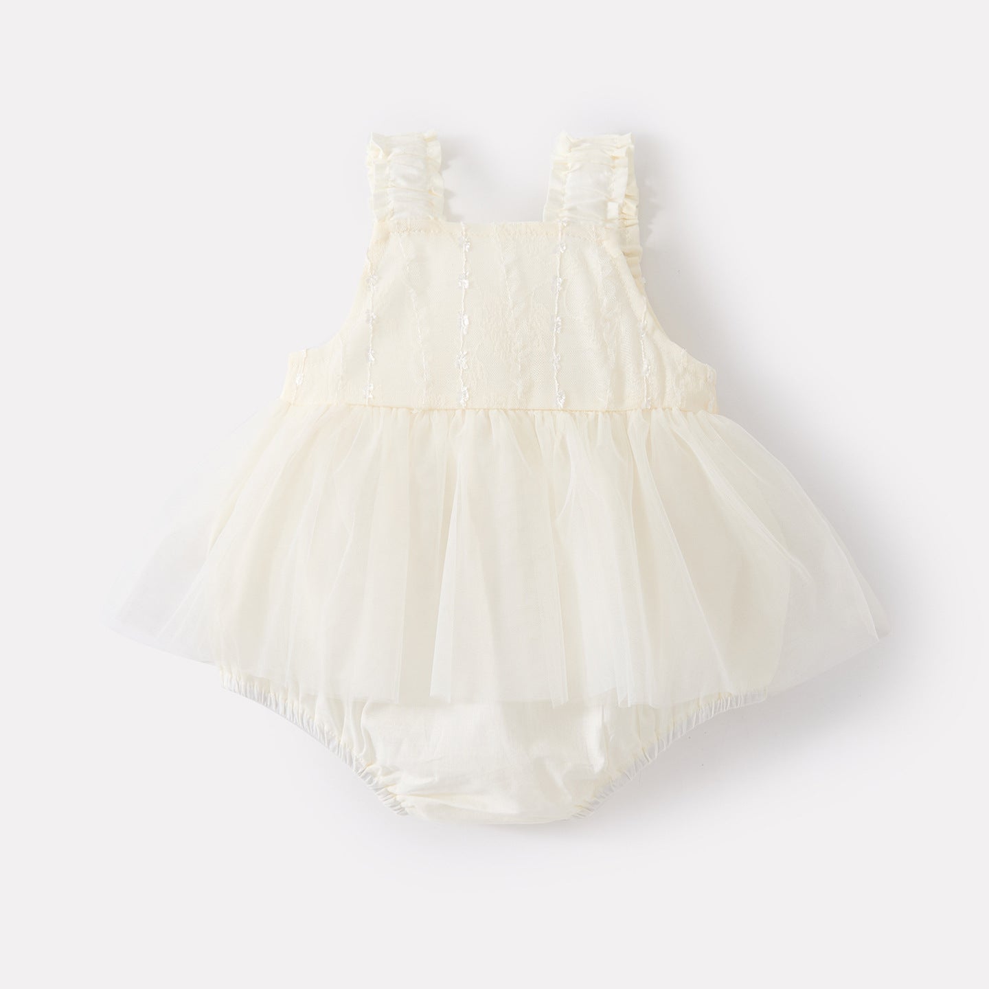 Cute Bowknot Strap Romper for Baby Girls, Lightweight Casual All-Match Heart-shaped Vest Dress