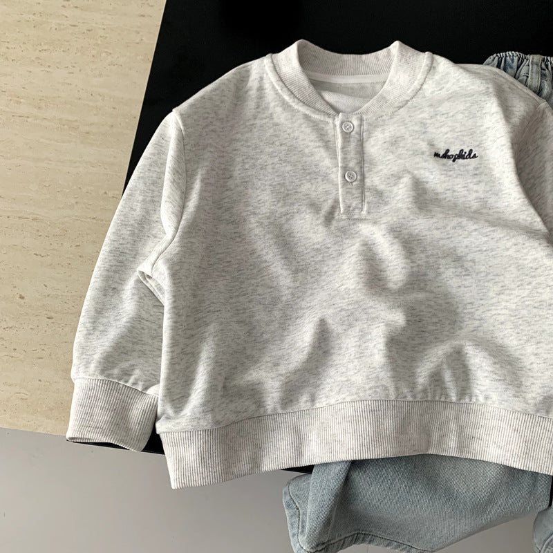 Boys' coat versatile top hoodie spring outfit
