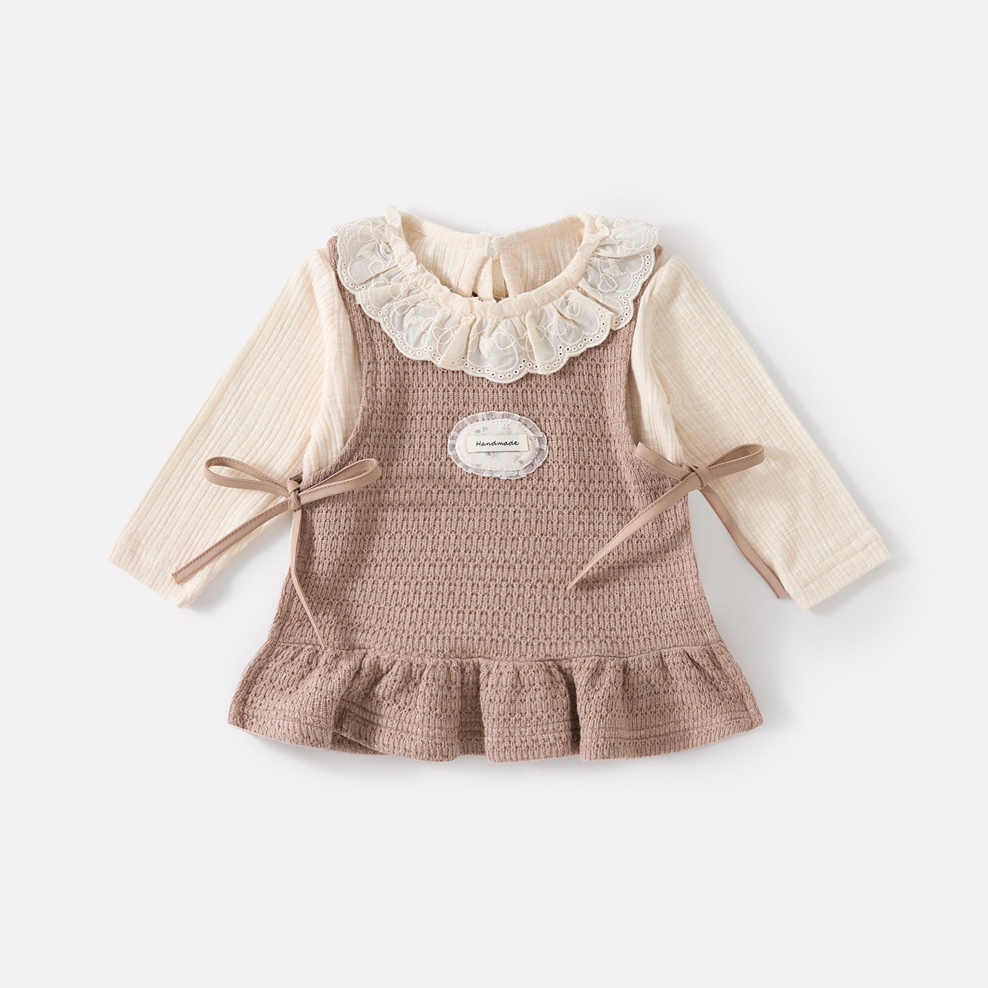 Ruffled Collar Bodysuit, Casual Simple Sleeveless Top and Flared Pants 3-Piece Set