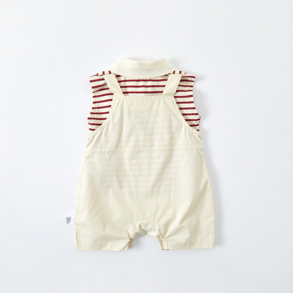 Polo Shirt Bodysuit Set Summer Newborn Top Overalls Two-Piece Set