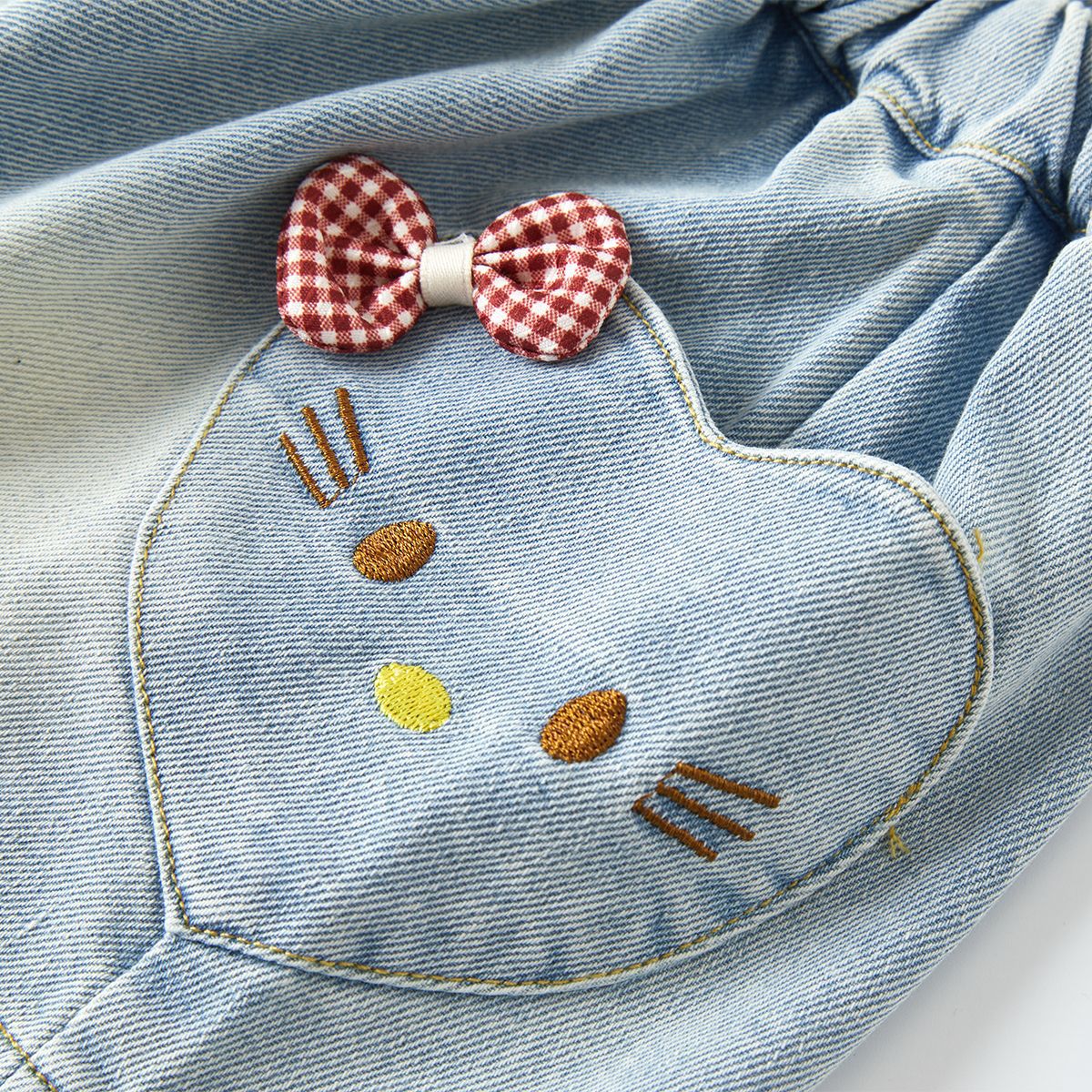 Toddler Heart Pocket Denim Shorts Summer New Style Lightweight Baby Pants