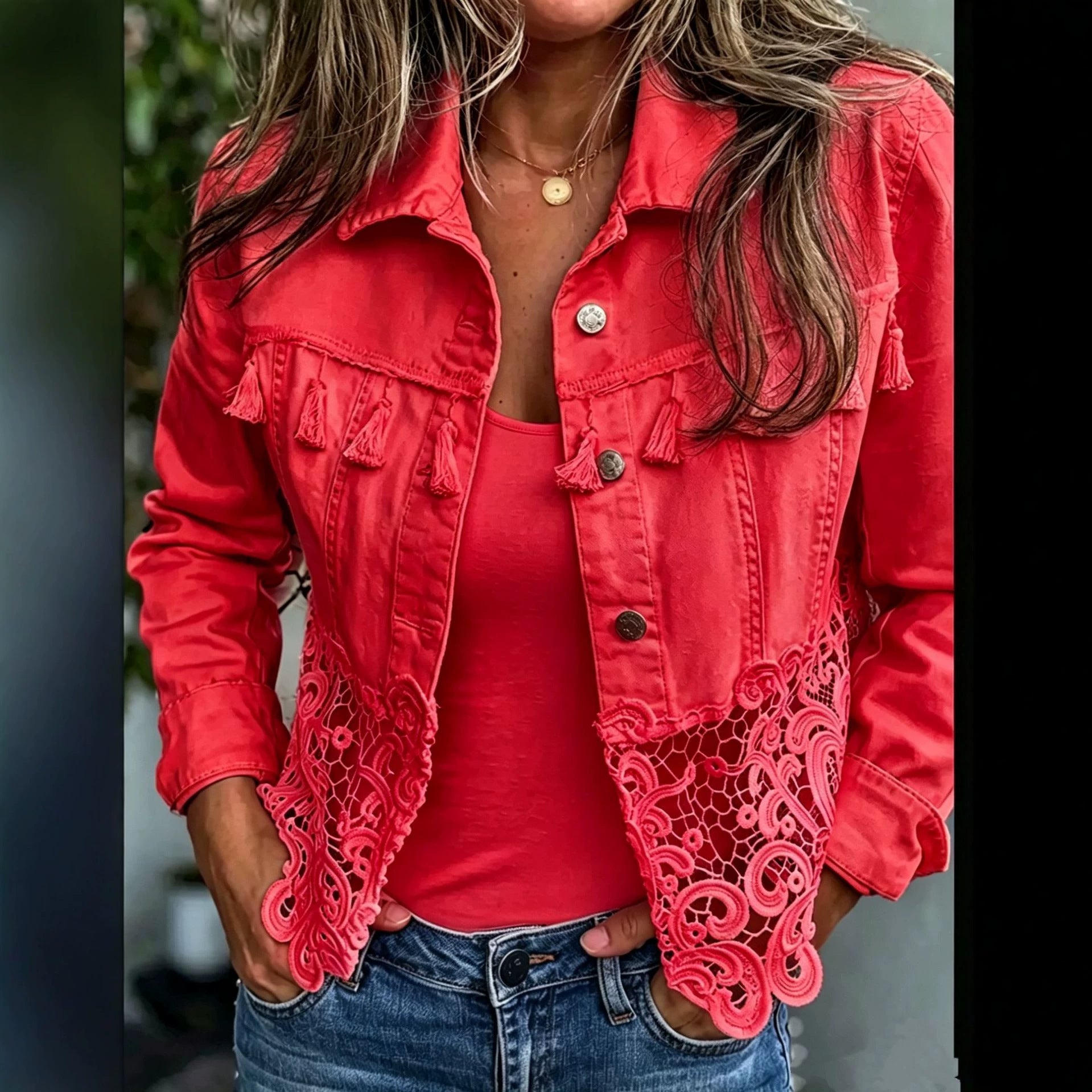 Spring Summer New Style Denim Jacket for Women Short Height Friendly