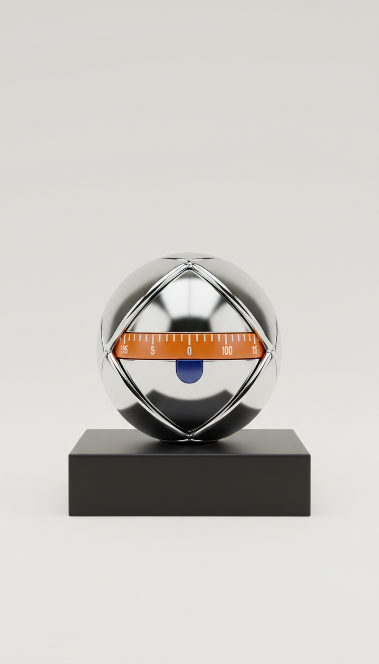 Chrome geometric kitchen timer